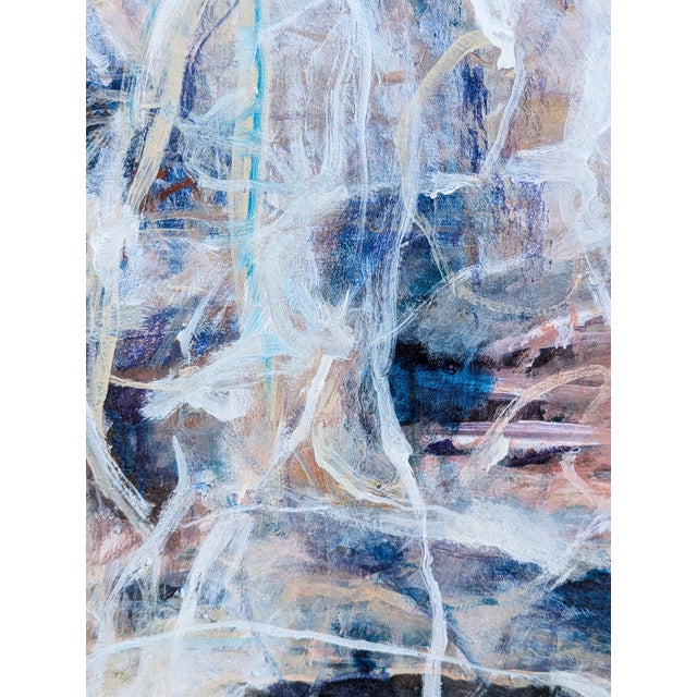 Blue Kristi Haines Herman “Force: My Words Coming Back At Me” Contemporary Gestural Blue Abstract Painting, 2023 For Sale - Image 8 of 10