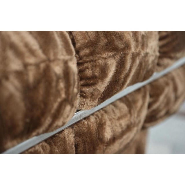 Brown Italian Sculptural Sofa, 1970s For Sale - Image 8 of 10