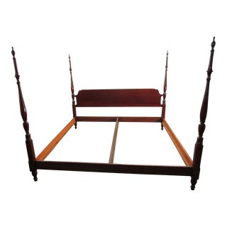 81481: Pennsylvania House Solid Cherry King Size Poster Bed For Sale