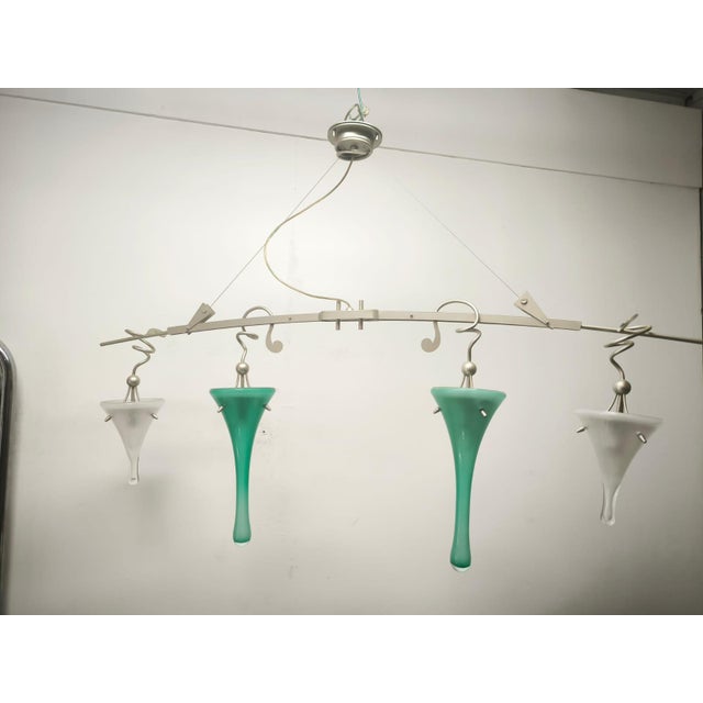 1990s Four-Light Suspension Lamp International, 1990s For Sale - Image 5 of 14