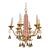 Port 68 Pink Ceramic Pagoda Chandelier For Sale
