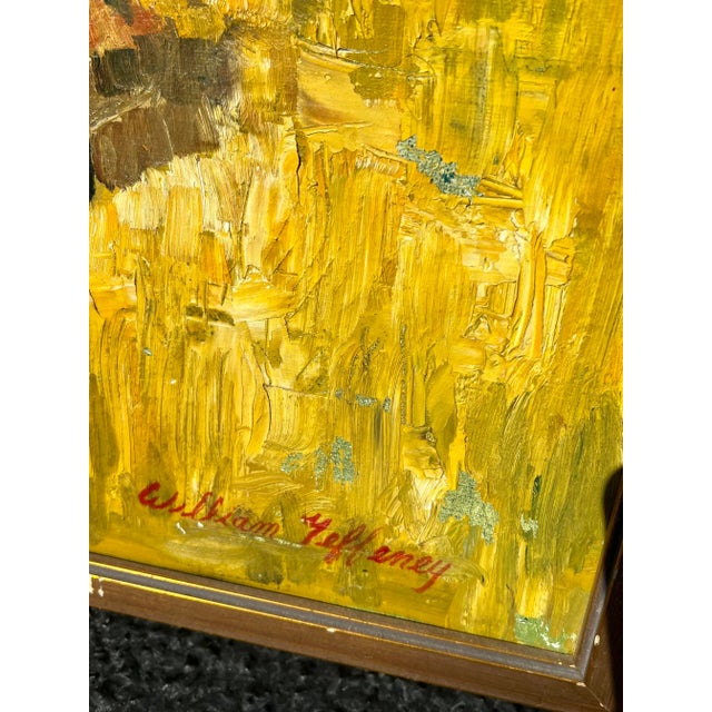 Shabby Chic French Countryside Landscape Oil Painting Framed For Sale - Image 3 of 13