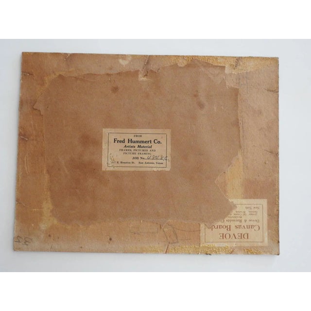 American 1927 Edward Harker Old Barn Painting For Sale - Image 3 of 4