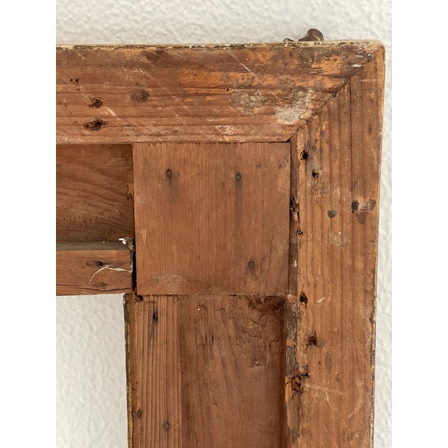 Glass 19 Th C Antique Richly Ornate Mirror Frame For Sale - Image 7 of 7