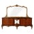 Large Chippendale Credenza with Dry Bar & Golden Leaf Mirror For Sale - Image 9 of 9
