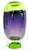 Signed Göran Wärff Vision Vase Purple/Green, 9.25" by Kosta Boda Each Vision vase by Göran Wärff is free-mouth-blown in...