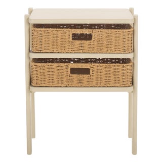 Rozalyn 2 Drawer Accent Table in Sand For Sale