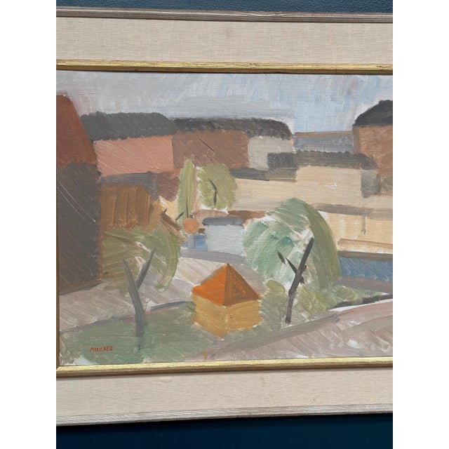 Sven‑erik Markhed, Utsikt Norra Vallgatan, Malmö, 1950s, Oil on Canvas, Framed For Sale - Image 4 of 18