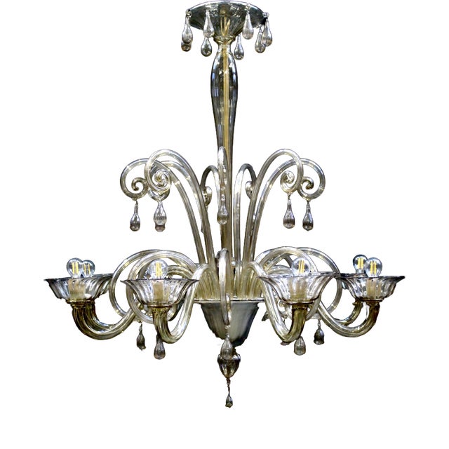 Murano Chandelier from Venini, 1920s For Sale