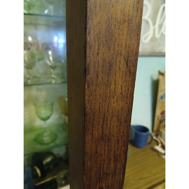 Antique Arts & Crafts Mission Style Quartersawn Oak Coat Rack Hall Tree For Sale - Image 4 of 14
