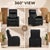 Pu Leather Recliner Chair With Lumbar Support | Swivel, Reclining Living Room Sofa For Sale - Image 4 of 9