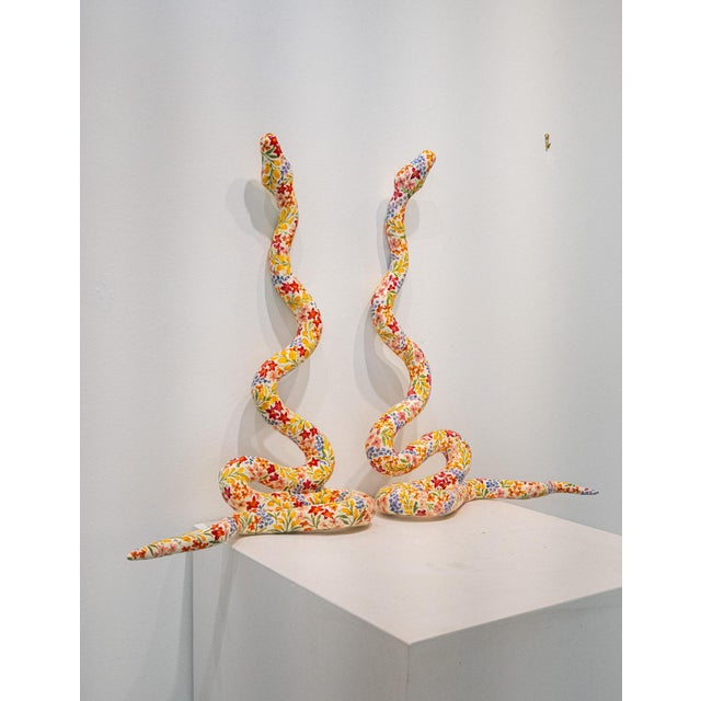 #276, Floral Snake Sculpture by Paige Barnes Dorsey For Sale - Image 9 of 9