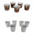 1950s Japanese Porcelain Lithophane Sake Cups - Set of 11 For Sale