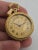 Metal Rare Vintage Ornate "Ernest Borel" 17 Jewel Gold Plated Pendant Watch Works For Sale - Image 7 of 16