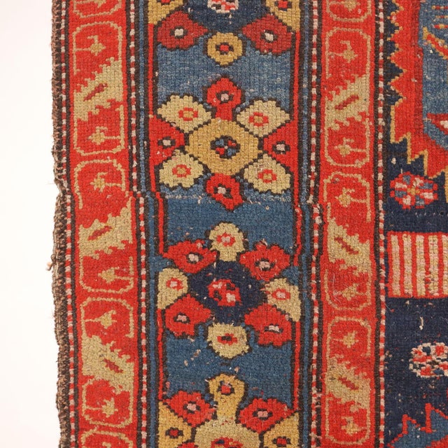 Maroon Middle Eastern Sarab Rug in Wool For Sale - Image 8 of 15