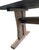 Rare 7-Piece Mid-Century Modern Japanese Dining Set With Tiger Oak Live-Edge Trestle Table & 6 Swivel Chairs For Sale - Image 9 of 13