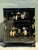 Vintage Black Lacquered Chinoiserie Dry Bar For Sale - Image 11 of 12