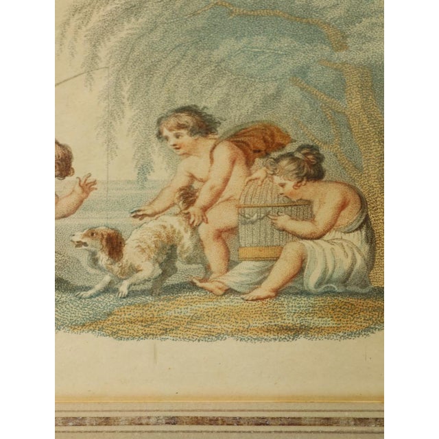 Nude Putti Stipple, 1800, Engravings, Set of 4 For Sale - Image 14 of 18