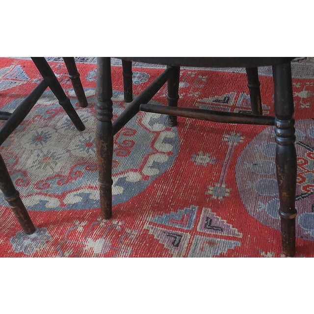 Antique 19th Century Oak Farmhouse Dining Chairs, Set of 4 For Sale - Image 9 of 14