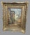 An antique impressionist oil painting on panel of an Italian street scene with structures and winding road, artist signed...