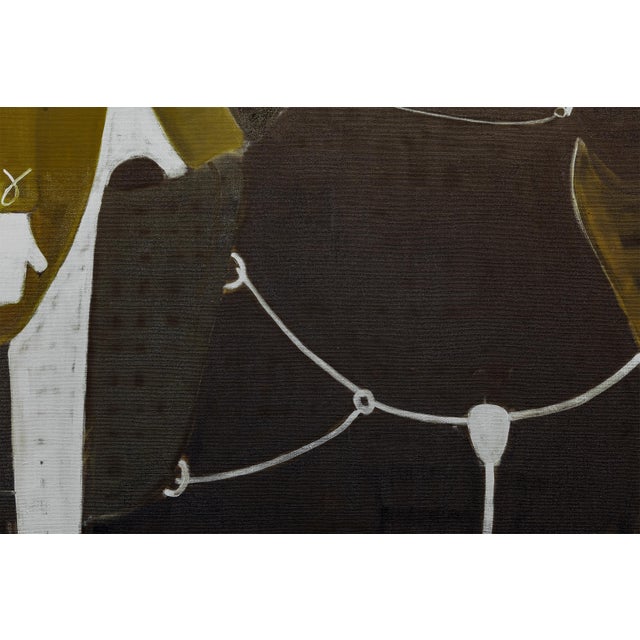 2020s Man on Horseback Oil Painting, Large Equestrian Portrait For Sale - Image 5 of 7