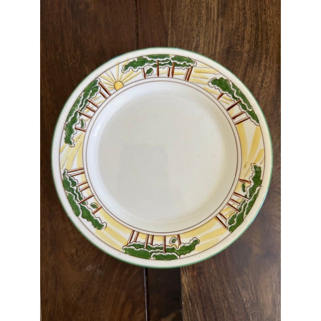 Early 20th Century Early 20th Century Foley Art China "Tis Time for Tea" Art Deco Cup & Saucer Peacock Pottery Set- 23 Pieces For Sale - Image 5 of 12