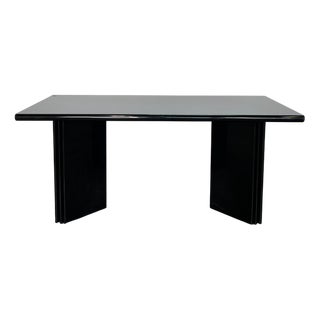 Black Lacquered Olinto Table by Kazuhide Takahama for B&B Italia / C&B Italia, 1980s For Sale