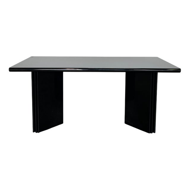 Black Lacquered Olinto Table by Kazuhide Takahama for B&B Italia / C&B Italia, 1980s For Sale