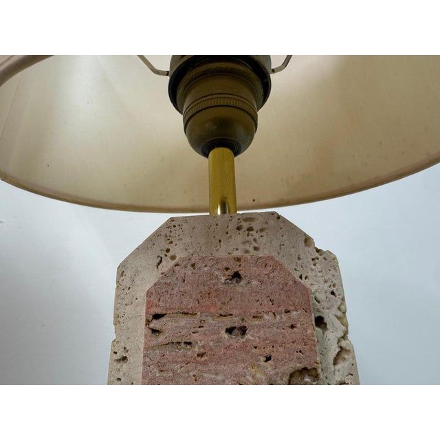 Vintage Travertine Table Lamps, 1970s, Set of 2 For Sale - Image 4 of 13