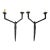 Vintage Carole Gratale Giacometti Style Two-Light Wall Sconce—A Pair For Sale