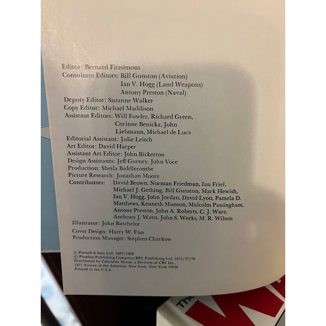 The illustrated Encyclopedia of 20th Century “ Weapons and Warfare” Columbia House Published in 1967. Hardcover colorful...