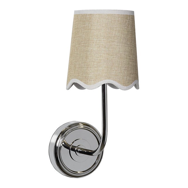 Regina Andrew Ariel Sconce, Polished Nickel For Sale