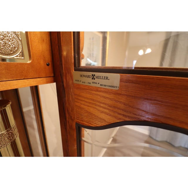Late 20th Century Howard Miller “Richmond” Grandfather Clock — Model 610-796 For Sale - Image 15 of 18