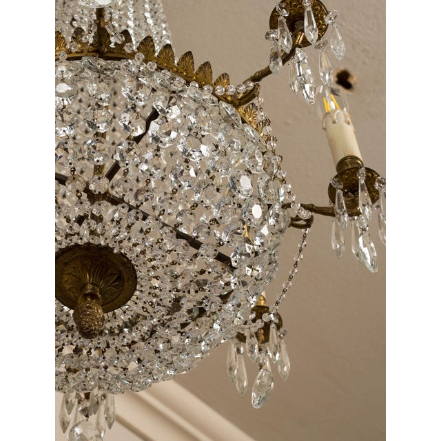 Vintage Empire Style Chandelier, 1930s For Sale - Image 6 of 14