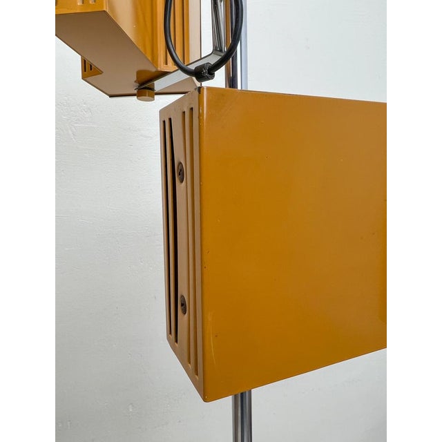 Ochre Twin Spot Floor Lamp in the style of Philips, 1970s For Sale - Image 11 of 16