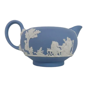 Vintage Wedgwood Blue Jasperware Grecian Creamer