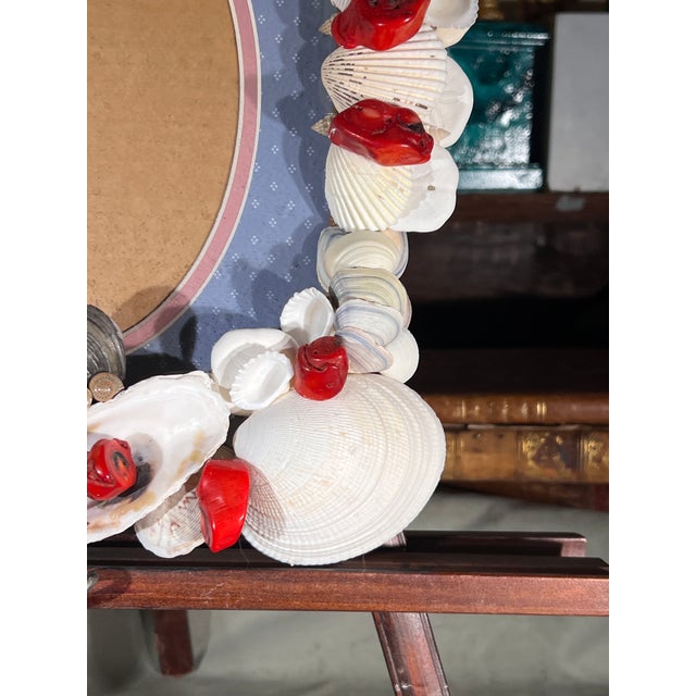 Vintage Italian Baroque Grotto Style Wall Hanging Picture Frame For Sale - Image 10 of 12