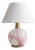 Pink Swirl Murano Glass Table Lamp, Italy, 1980s For Sale