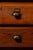 Antique Oak Mercantile Cabinet With Japanned Copper Hardware For Sale - Image 10 of 10