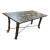Pietra Dura + Wrought Iron in/Outdoor Table For Sale