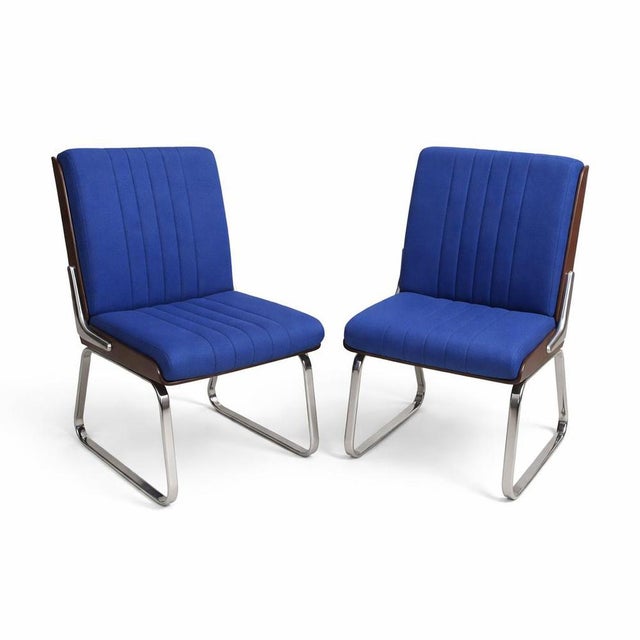 Mid-Century Chrome & Rosewood Dining Chairs by Gordon Russell for Verco, 1960s, Set of 2 For Sale - Image 11 of 11