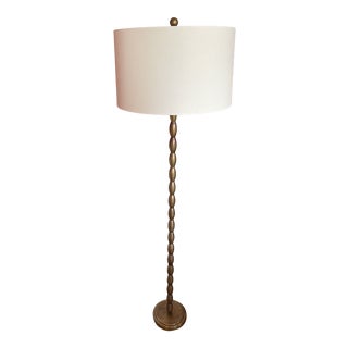 John Richard Rubbed Brass Floor Lamp For Sale