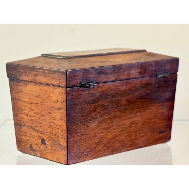 Wood 19th Century English Tea Caddy For Sale - Image 7 of 15