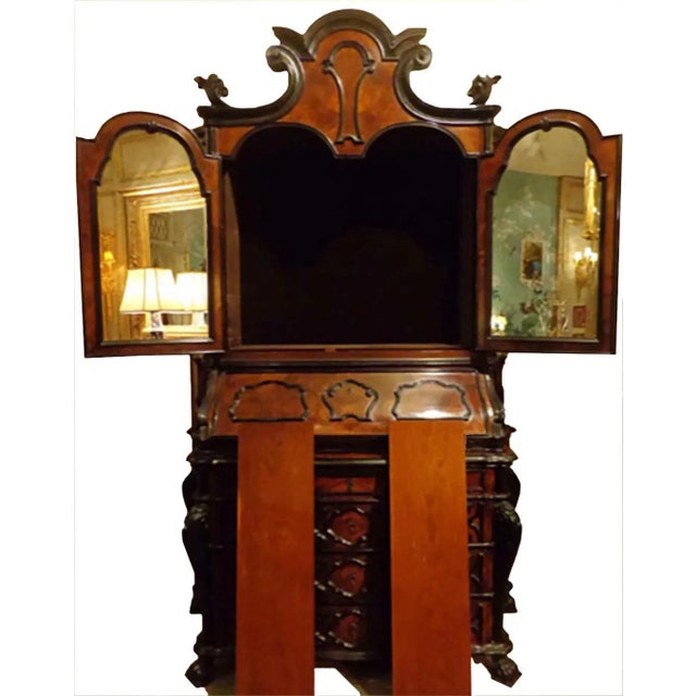 Italian Italian 18th Century Style Secretary For Sale - Image 3 of 9