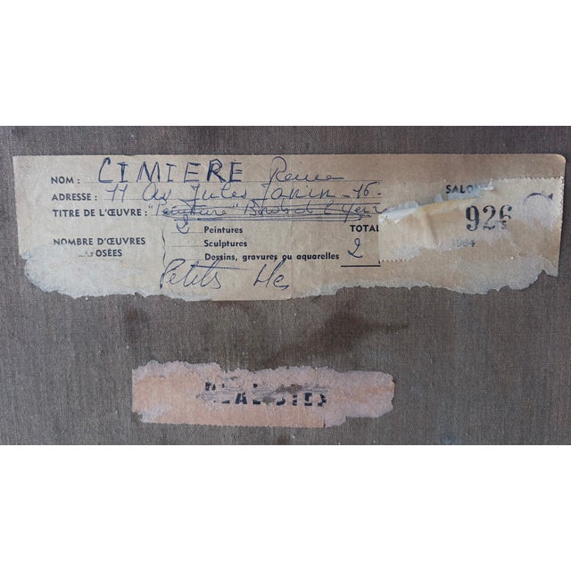 Reine Cimère, Salon, 1964, Oil Painting on Canvas, Framed For Sale - Image 15 of 17