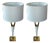 Cream Foy Table Lamps by Hickory Chair, Set of 2 For Sale