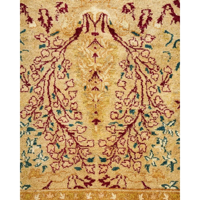 Moroccan Vintage Moroccan Hand Knotted Wool Area Rug, Gold - 6'0" X 8'9" For Sale - Image 3 of 9