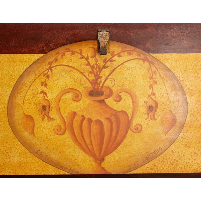 Gold Chest in Carved Pine, 1960 For Sale - Image 8 of 18