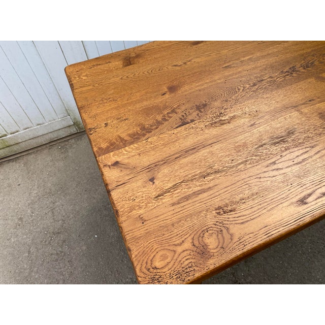 Vintage Farmhouse Dining Table in Oak, 1950 For Sale - Image 13 of 18