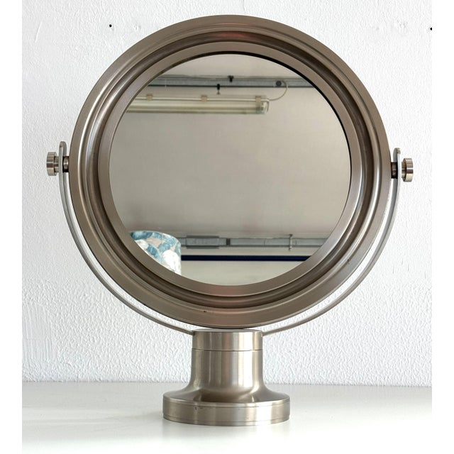Mid-Century Modern Mid-Century Swivel Table Mirror Nickelby Sergio Mazza Narciso for Artemide, 1960 For Sale - Image 3 of 14